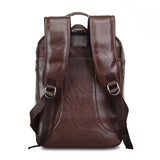 Dark Leather Backpack