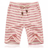 Linen Striped Island Shorts