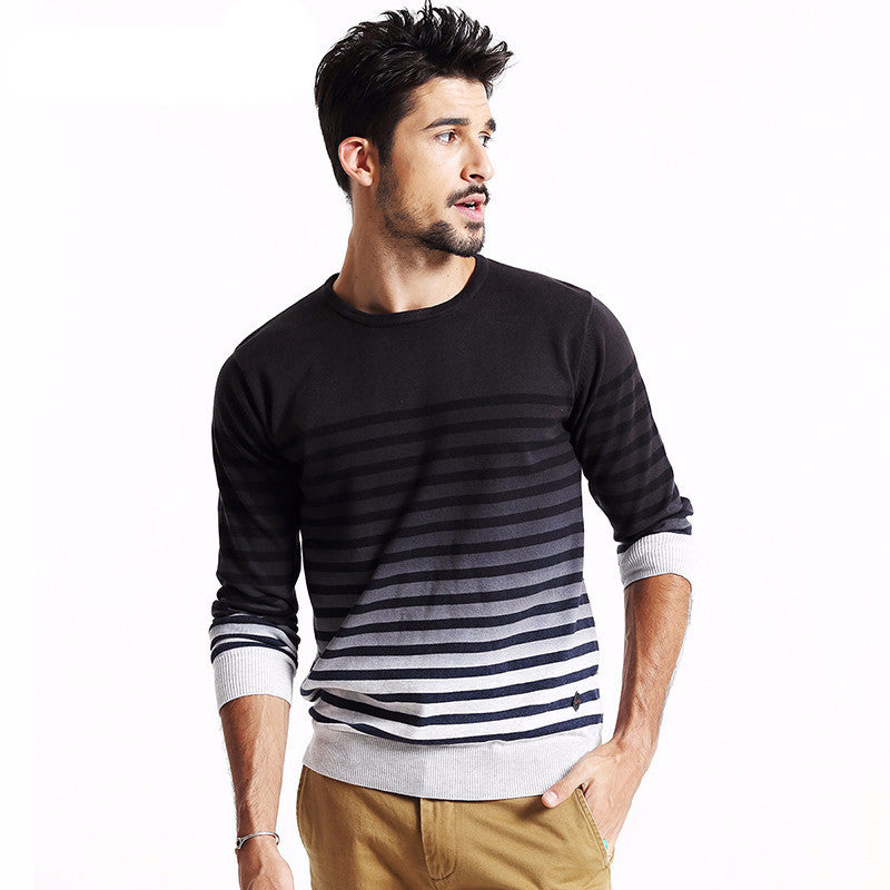 Casual Fading Stripe Sweater