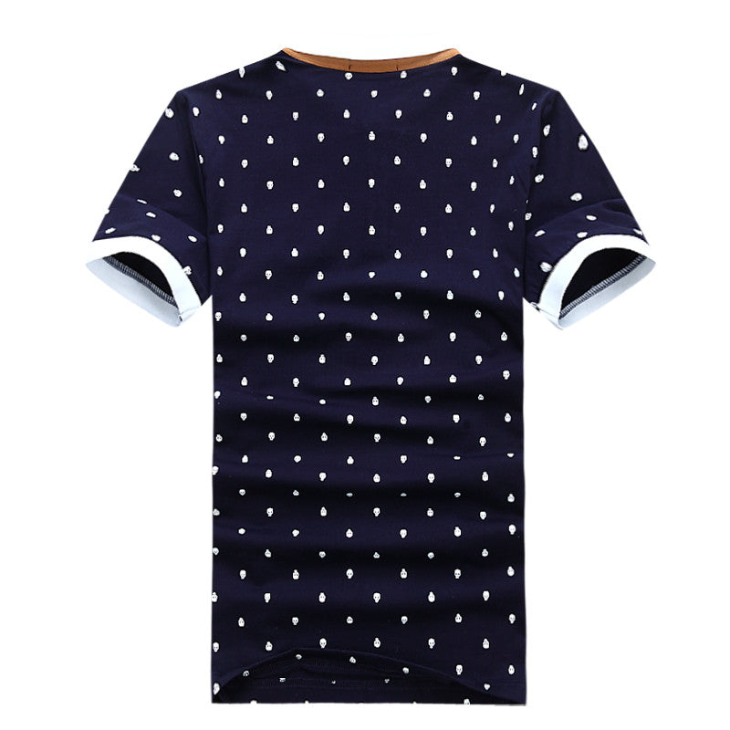 Skull Dotted Fashion Polo