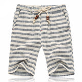 Linen Striped Island Shorts