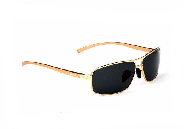 Polarized Rectangular Pilot Sunglasses