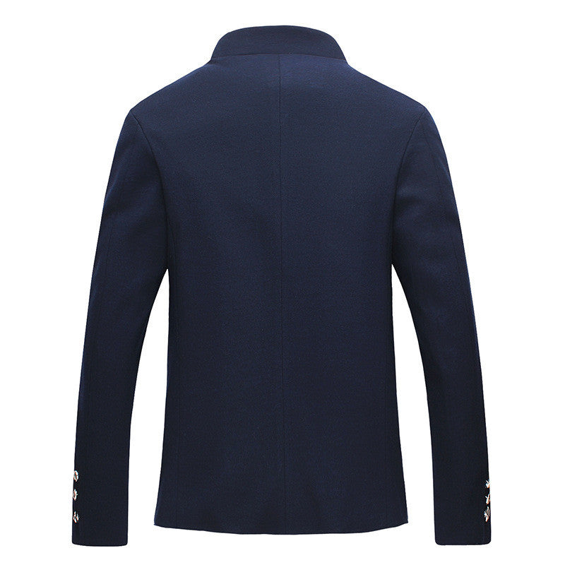 Mandarin Collared Homme Blazer