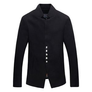 Mandarin Collared Homme Blazer