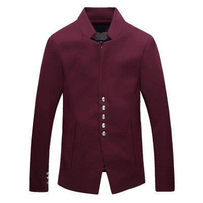 Mandarin Collared Homme Blazer