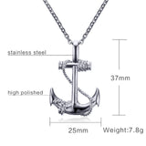 Golden Anchor Necklace (24" Chain)