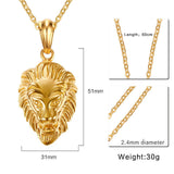 Lion Head Pendant