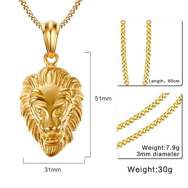 Lion Head Pendant