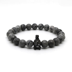 Spartan Helmet with Stone Bead Bracelet