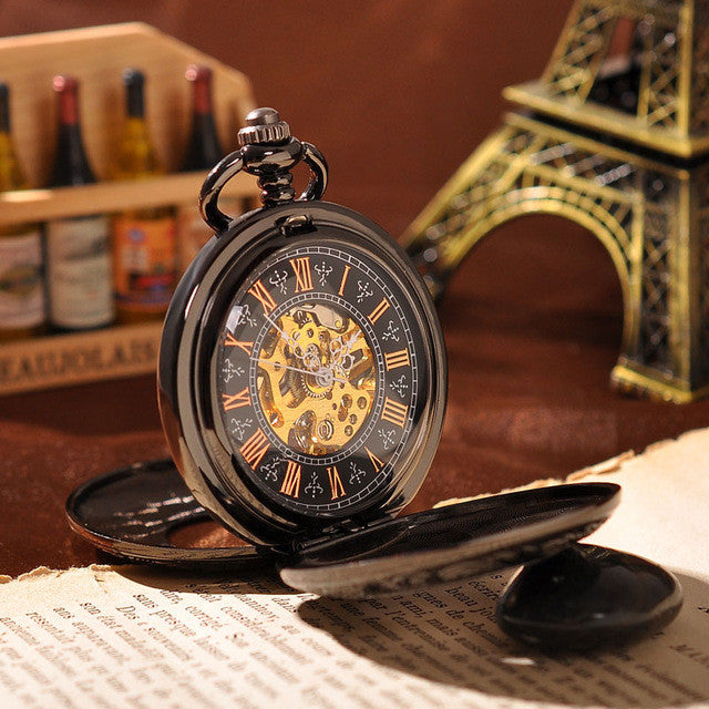 Black Onyx Pocket Watch