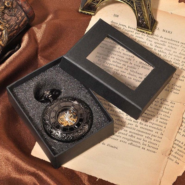 Black Onyx Pocket Watch