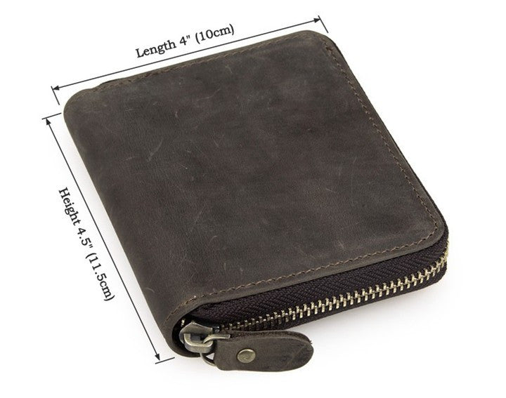 Smokey Grey Zippered Wallet