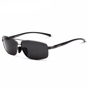 Polarized Rectangular Pilot Sunglasses